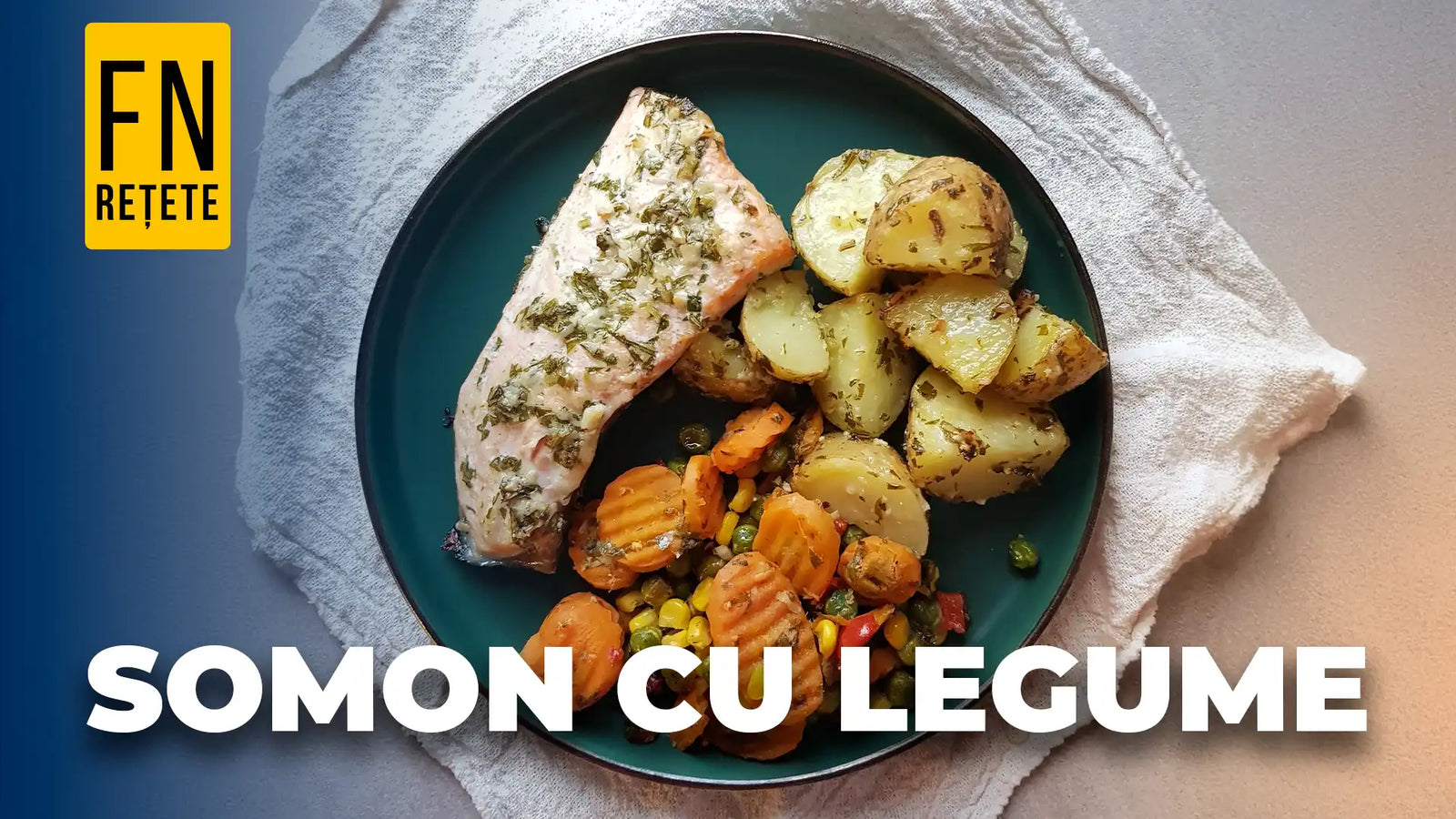 Rețetă Somon cu legume