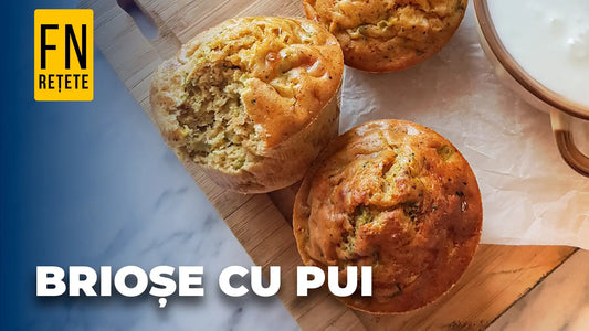 Briose cu Pui pentru Micul Dejun