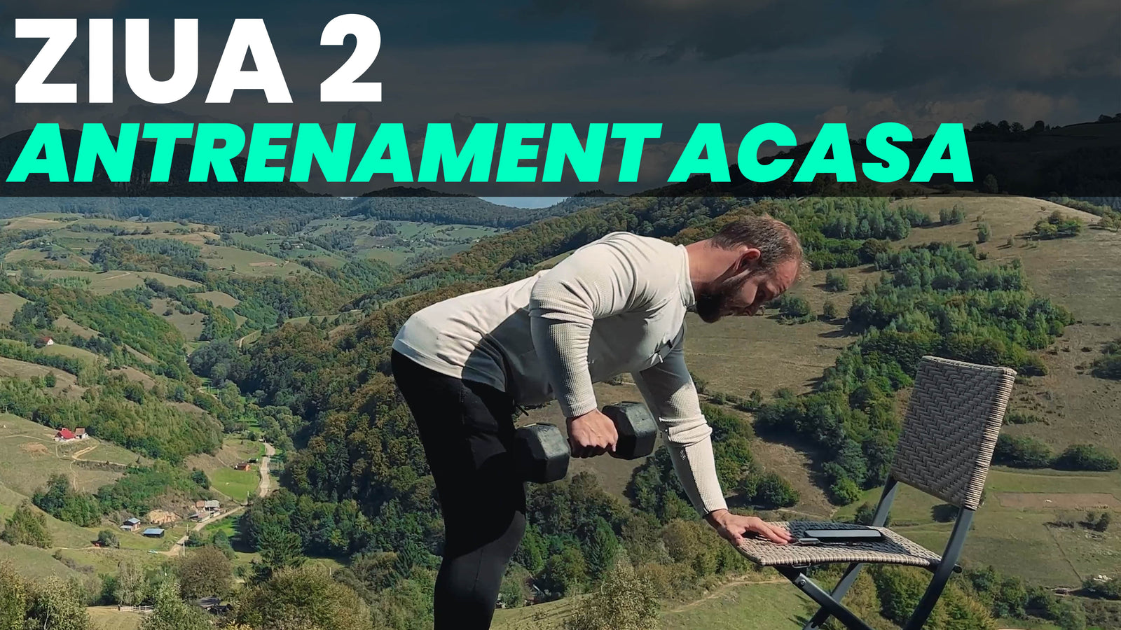Antrenament Complet Acasa Cu 2 Gantere | Spate + Biceps | Ziua 2